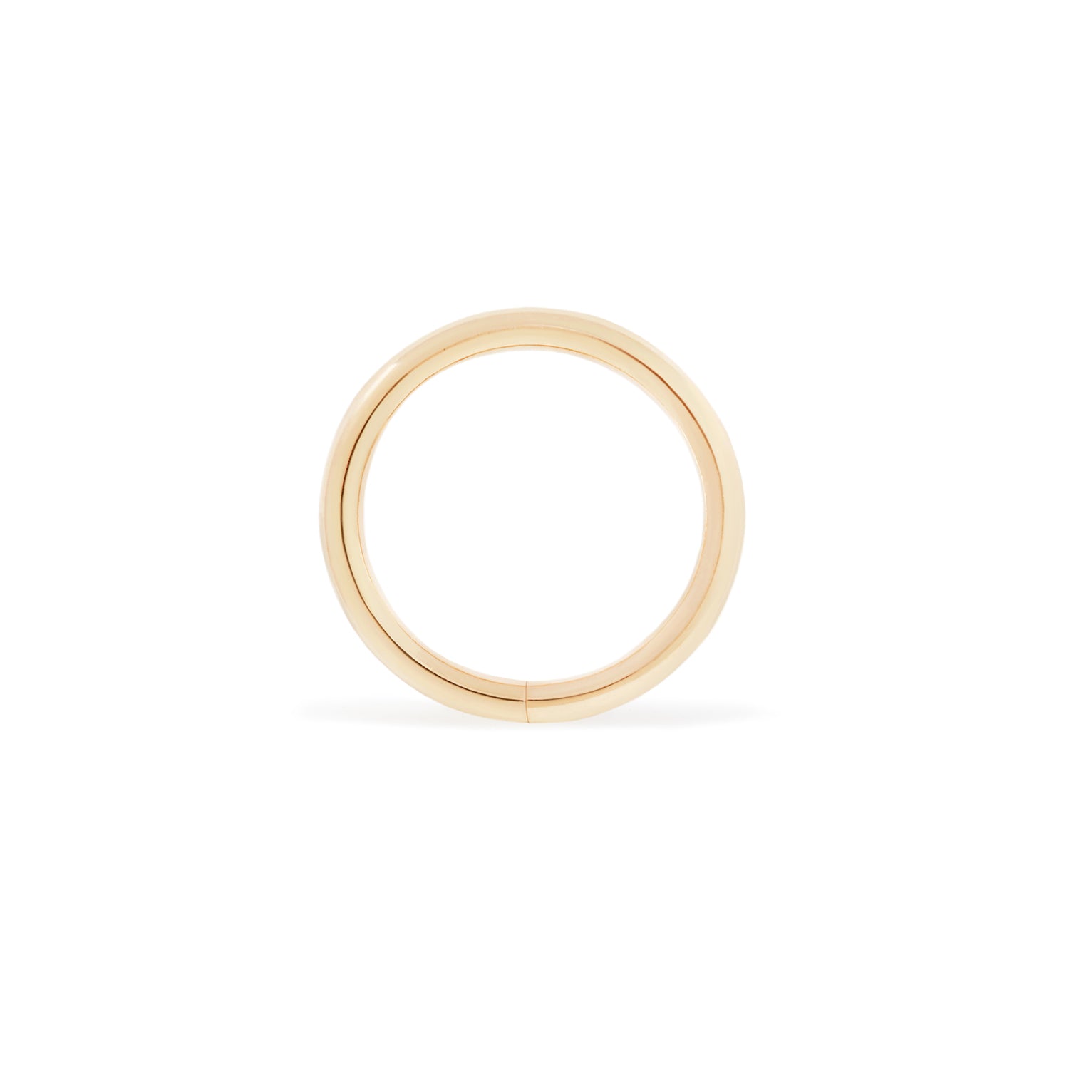 18 karat yellow gold seam ring, high polish