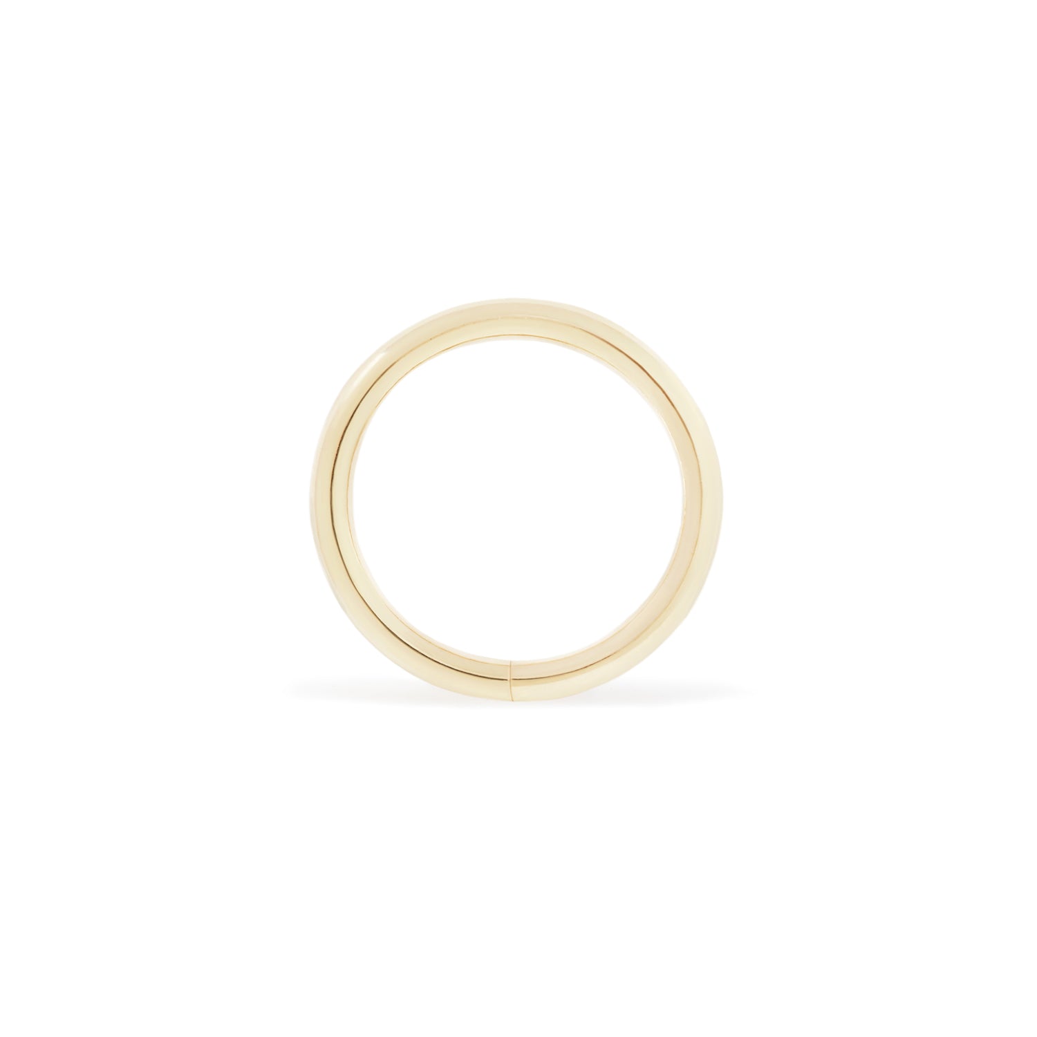 14 karat yellow gold seam ring, high polish